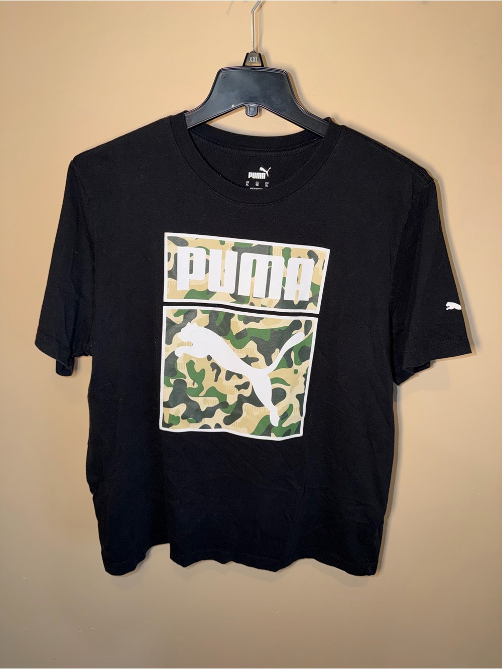 PUMA Men's One Shot Black & Camo T-shirt